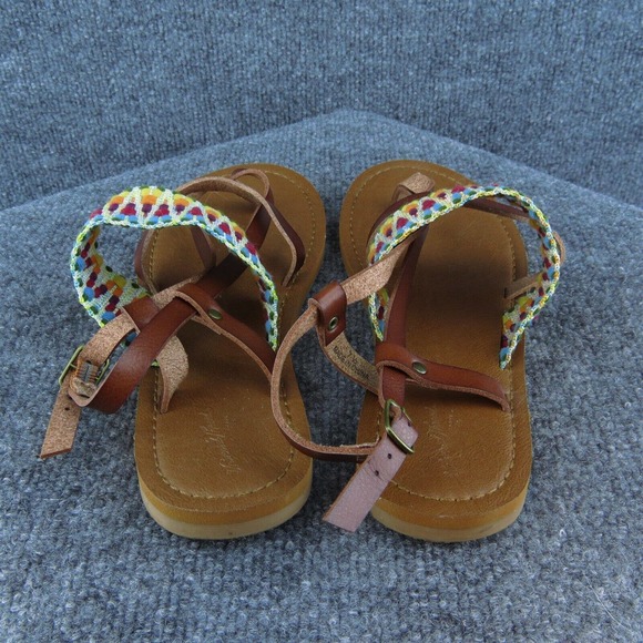 Universal Thread Women Thong Shoes Brown Synthetic Buckle Size 7.5 Medium - Picture 4 of 6